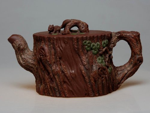 郑永平紫砂壶 金钱松  360cc 