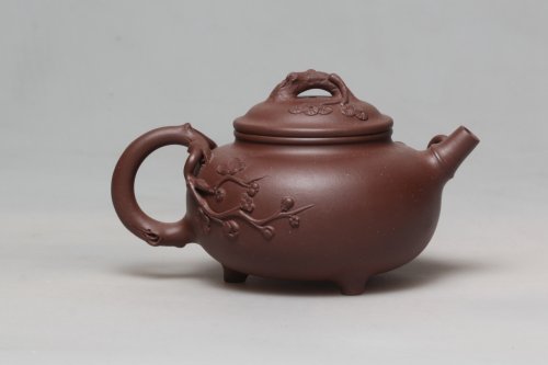 潘水鑫紫砂壶 岁寒三友 