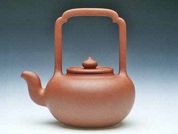 谈曙君紫砂壶 大彬提梁 