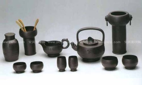 鲍志强紫砂壶 紫玉飘香茶具 