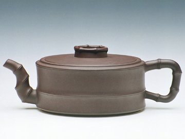 谈曙君紫砂壶 竹段 