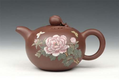 刘方紫砂壶 富贵荣华 