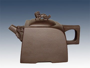 沈杏大紫砂壶 威震四方 