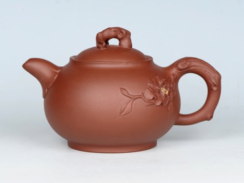 吴建荣紫砂壶 国花壶 