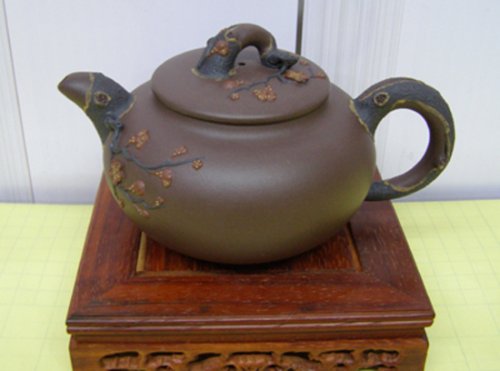 许建军紫砂壶 薄胎梅花 