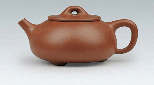 华建中紫砂壶 石民石瓢 