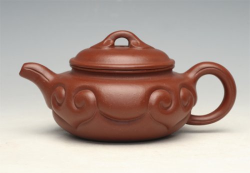 周姣紫砂壶 仿古如意 