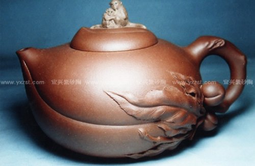 吴介春紫砂壶 母子情深 