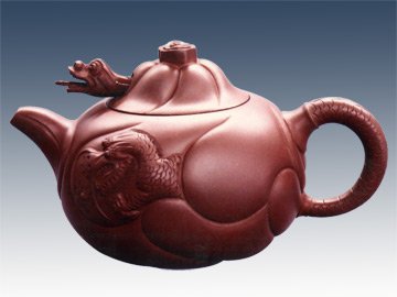 陈午敏紫砂壶 鱼化龙 