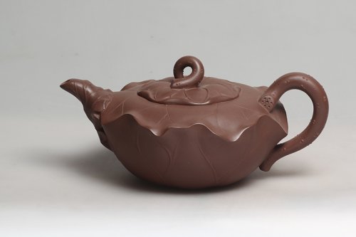 庄玉珍紫砂壶 荷叶壶 