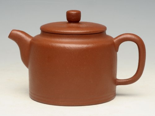 蒋彩萍紫砂壶 洋桶 泥料：梨皮朱泥 180cc 