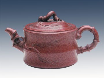 范国明紫砂壶 一节竹段 