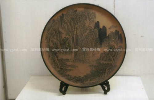 谭泉海紫砂壶 深山飞瀑 