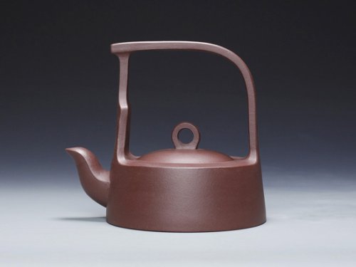 朱大伟紫砂壶 鹧鸪提梁 