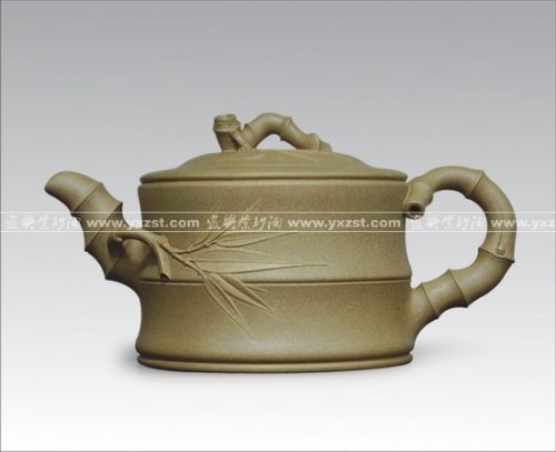 范双元紫砂壶 大竹段 