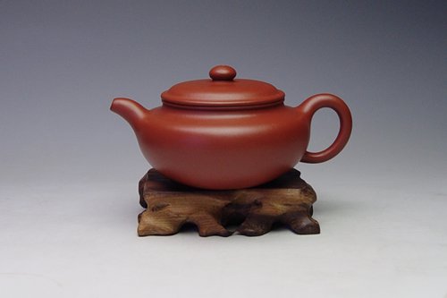 张楠紫砂壶 扁腹 