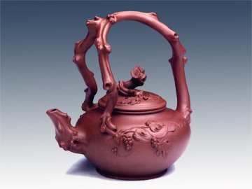 史志鹏紫砂壶 秋实提梁 