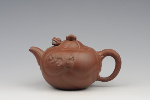 陈强紫砂壶 鱼化龙 