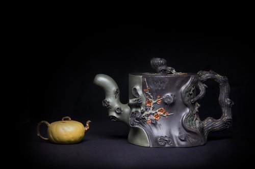 顾余根紫砂壶 《雪梅》系列二 