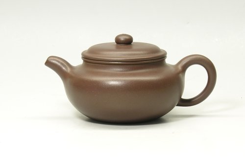 翟喈紫砂壶 扁腹 