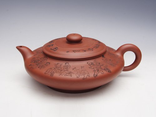 王香勤紫砂壶 大虚扁 