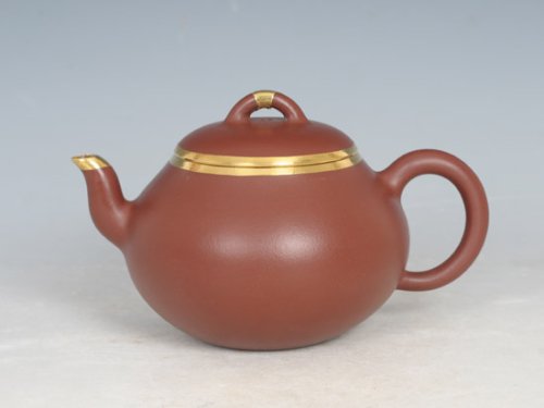 邵文紫砂壶 包金福欢 