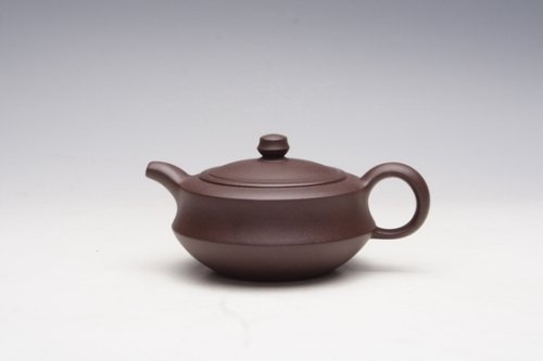 周军强紫砂壶 扁玉 