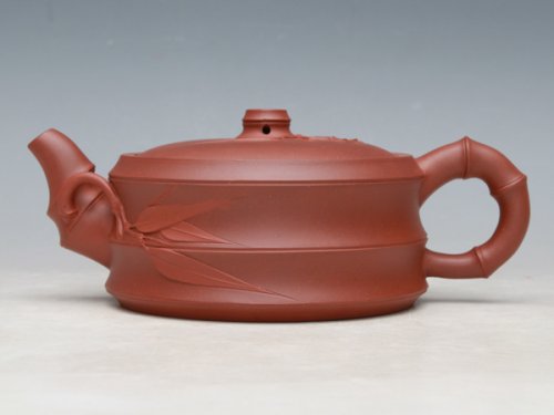 董建平紫砂壶 矮竹段 