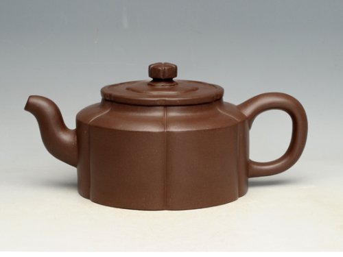 蒋彩萍紫砂壶 梅花周盘 泥料：底槽清 