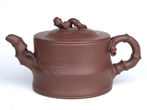 陈珍华紫砂壶 可心竹段  容量：550CC  泥料：底槽青 