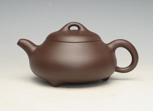 余立平紫砂壶 矮石瓢 