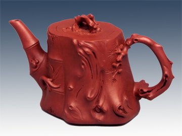 史志鹏紫砂壶 松竹梅桩 