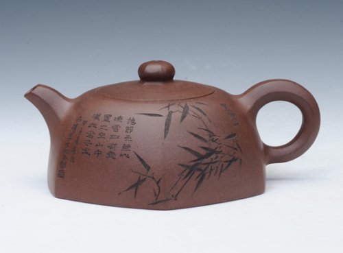 吴春锋紫砂壶 六方半月 