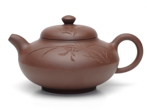严志军紫砂壶 小合欢  泥料：拼紫  容量：250CC 