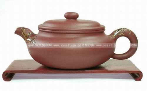 朱鸿钧紫砂壶 点彩仿古 