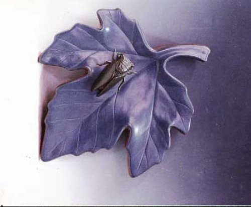 倪顺生紫砂壶 树叶壁饰 