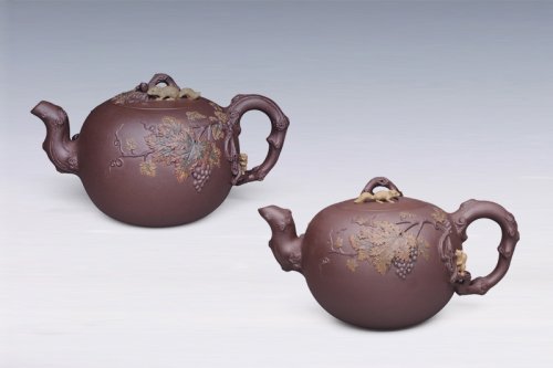 徐瑞平紫砂壶 松树葡萄 