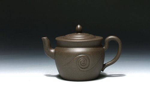 朱志芬紫砂壶 上善若水 