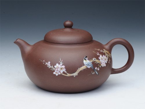 周薇紫砂壶 喜上眉梢 