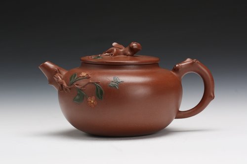 尹月华紫砂壶 海棠 