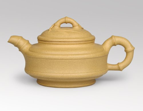 席志紫砂壶 双线竹鼓 