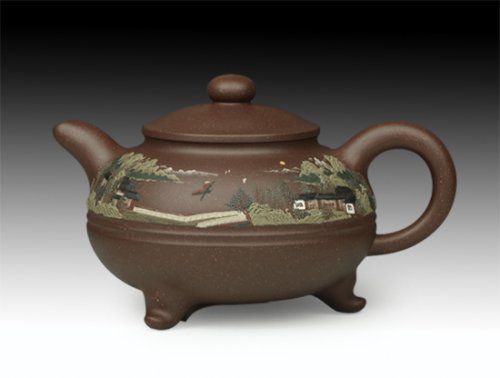 王兰芳紫砂壶 山清水秀 