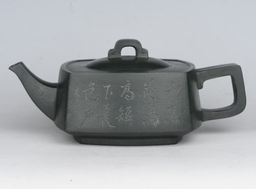 丁盛紫砂壶 砂四方 