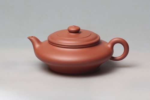 李园林紫砂壶 虚扁 