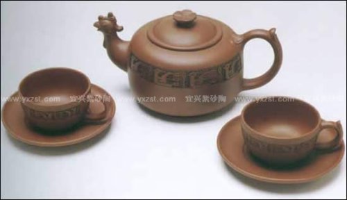 沈邃华紫砂壶 孔雀茶具 