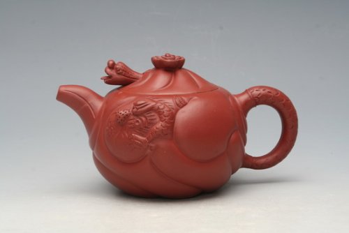 朱耀群紫砂壶 鱼化龙 