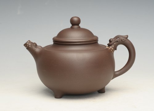 余立平紫砂壶 龙珠 