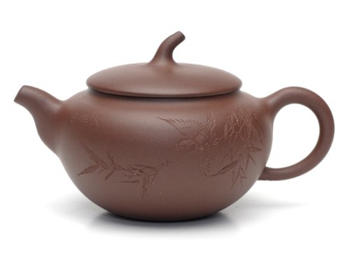 严志军紫砂壶 小茄段   泥料：原矿老拼紫   容量：220CC 