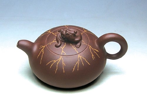 郭超刚紫砂壶 螭龙冰纹壶 