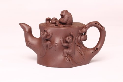 顾学中紫砂壶 财猴献瑞 